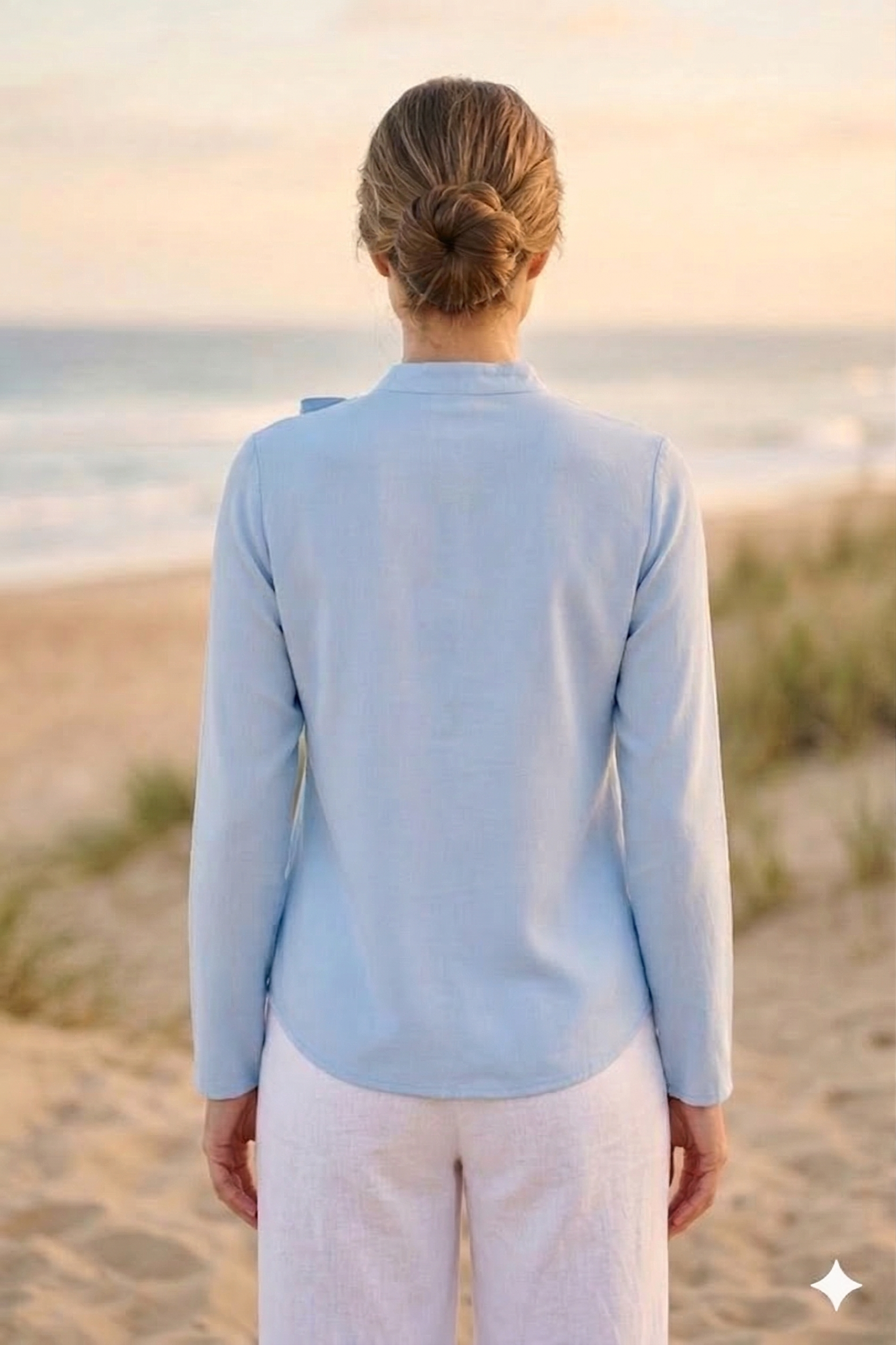 Blusa Lazo en Lino de bambú
