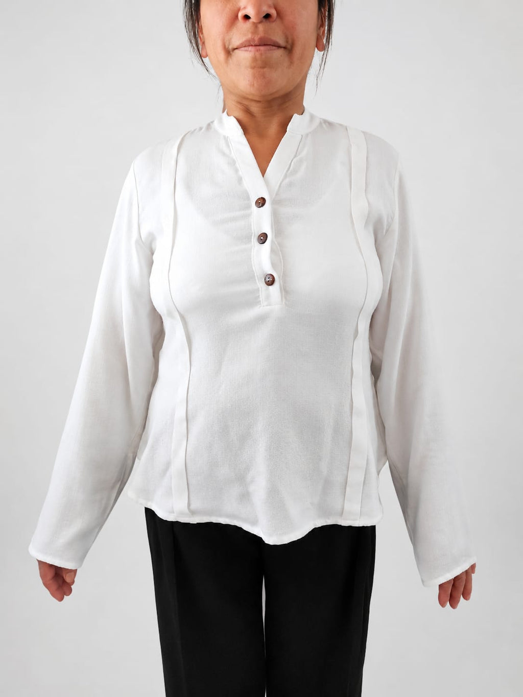 BLUSA BASICA DE BAMBÚ /LINO DE BAMBÚ