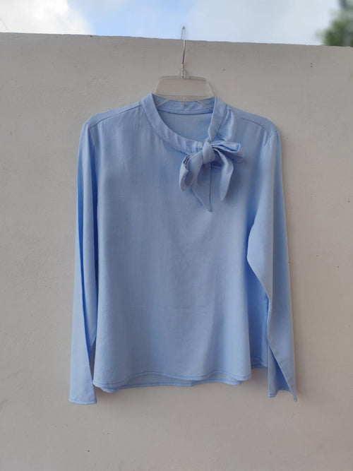 Blusa Lazo en Lino de bambú