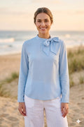Blusa Lazo en Lino de bambú